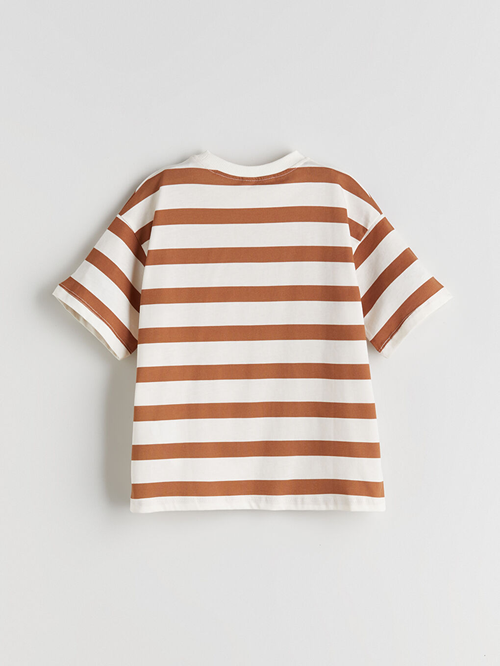 Crew Neck Striped Boys' T-Shirt -S5QJ17Z1-LEW