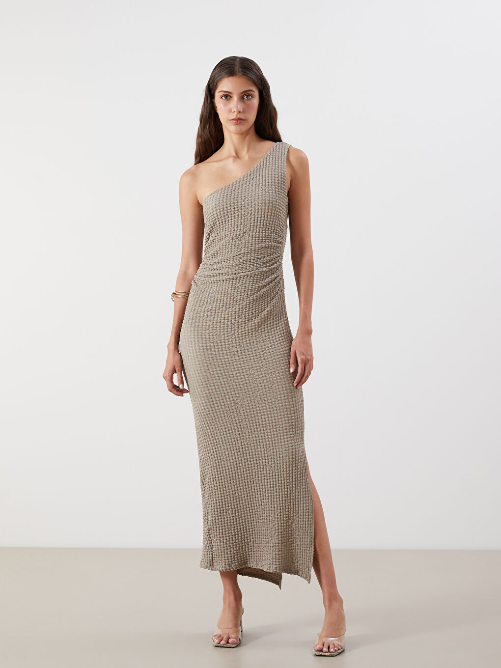 LCW Vision Woman BROWN Dress -S5QJ23Z8-GD4