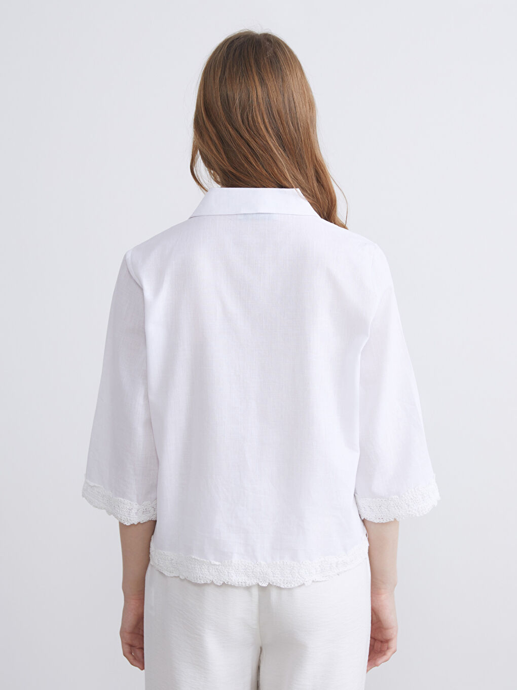 Lace Detailed Women's Shirt-3