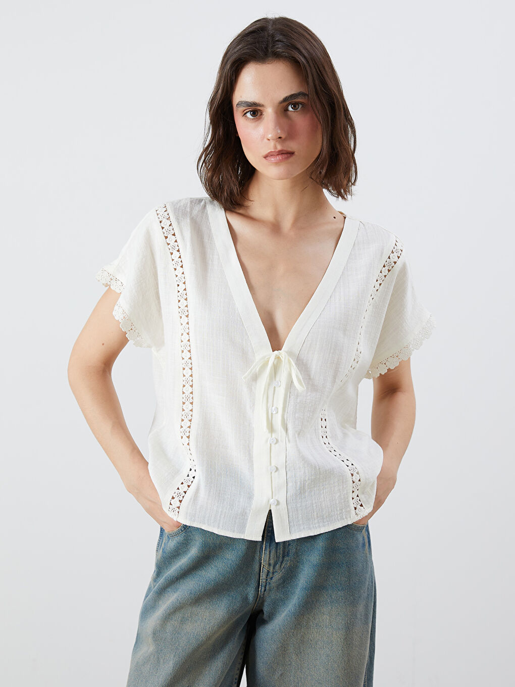 LCW Vision Woman ECRU Blouse -S5QJ62Z8-FDJ