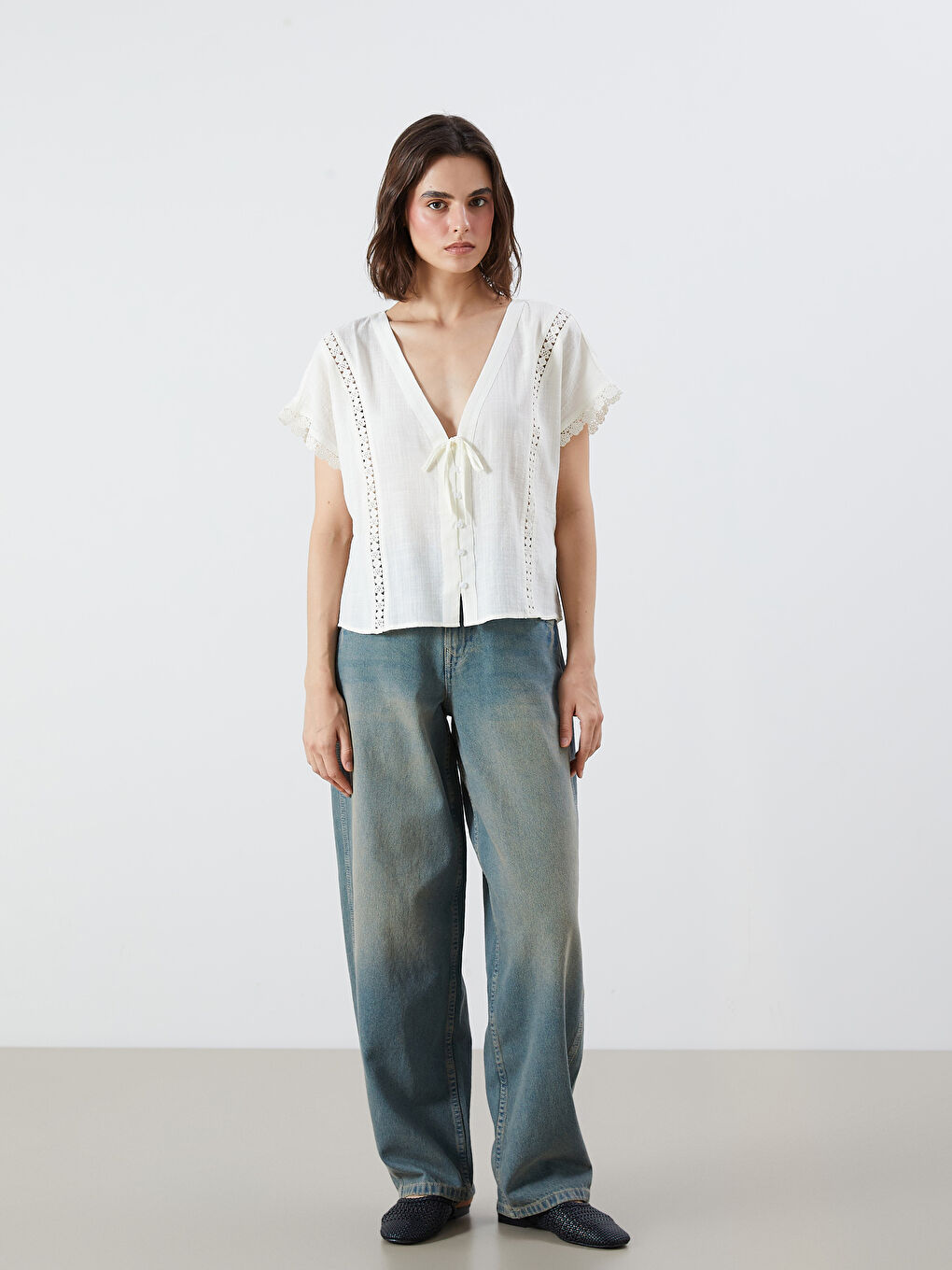 LCW Vision Woman ECRU Blouse -S5QJ62Z8-FDJ