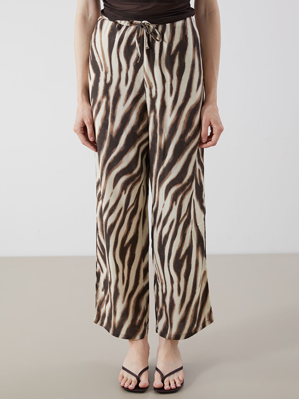 Woman BROWN Trousers -S5QJ79Z8-LQY