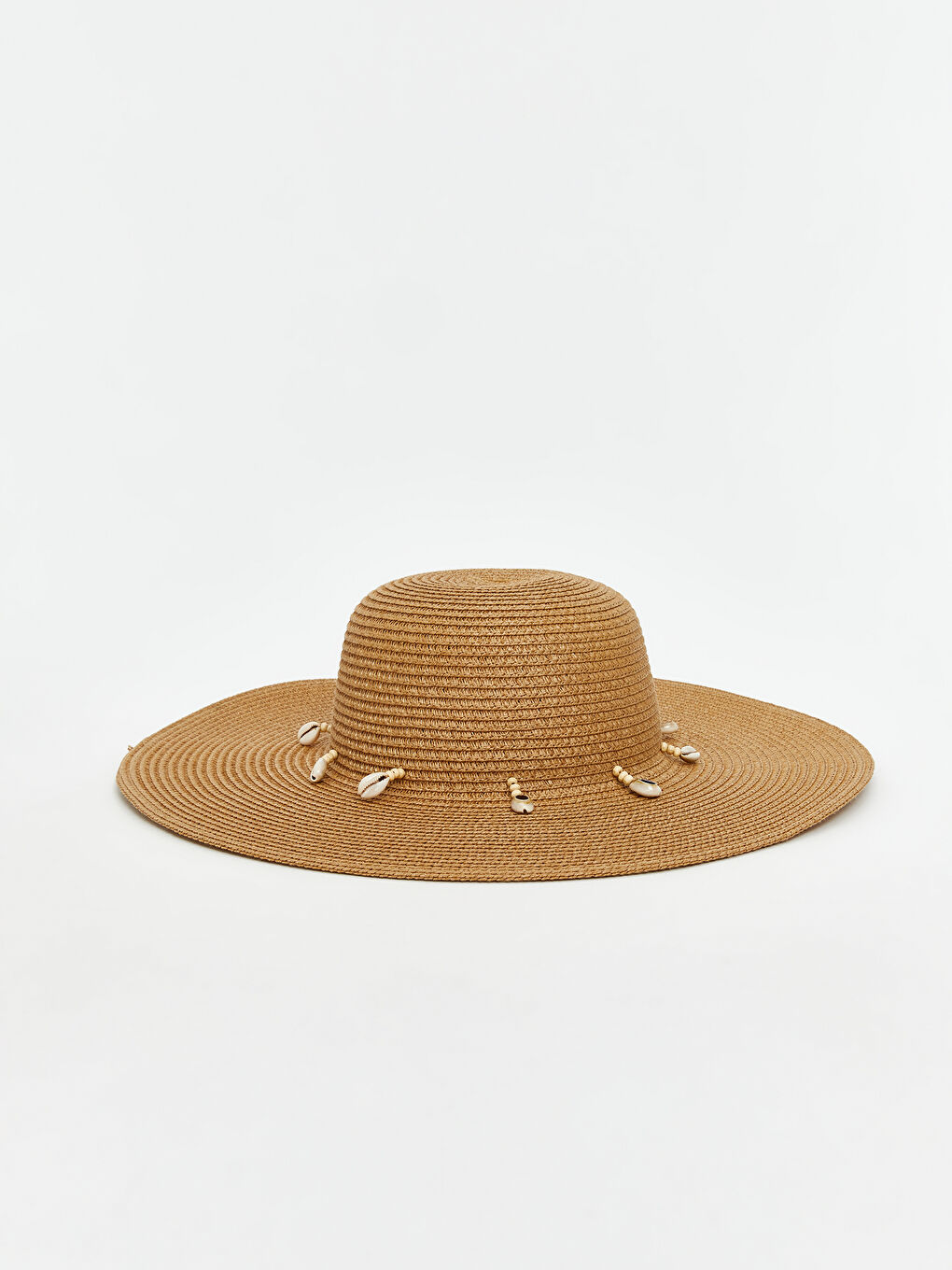 Bej Kadın Hasır Şapka