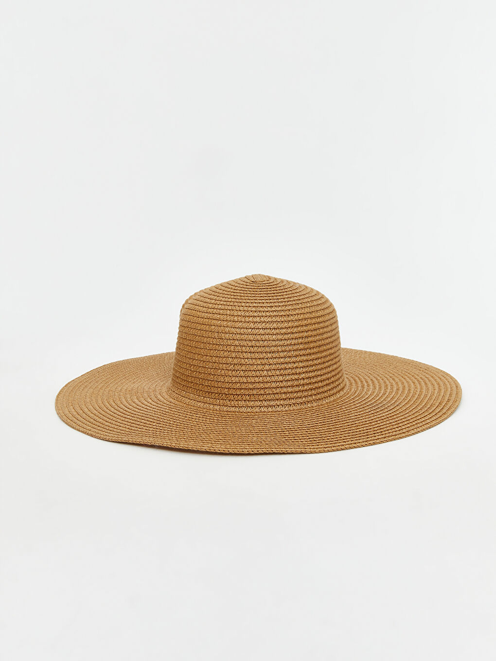 Bej Kadın Hasır Şapka