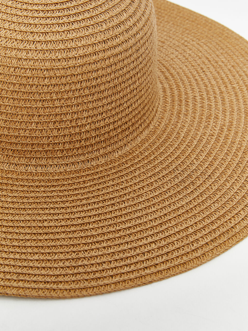 Bej Kadın Hasır Şapka-2