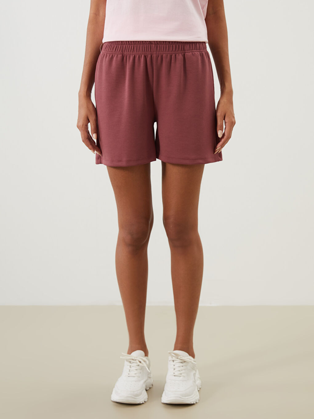 Elasticated Waist Women's Shorts -S5QK01Z8-RYJ