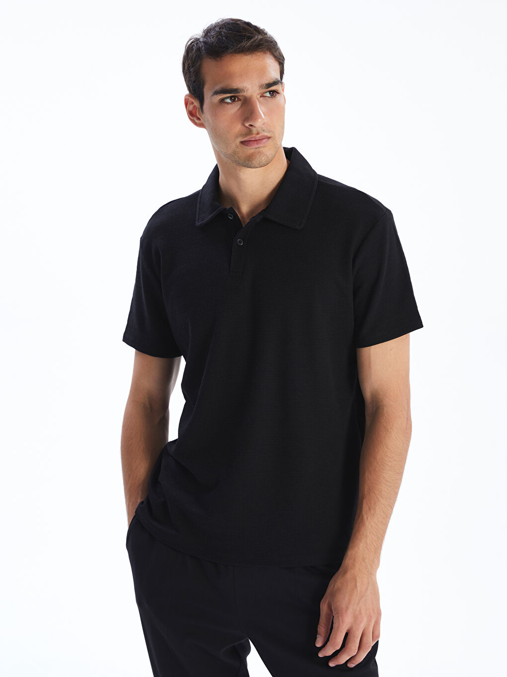 LCW Vision Men's Polo Neck T-Shirt -S5QK04Z8-CVL