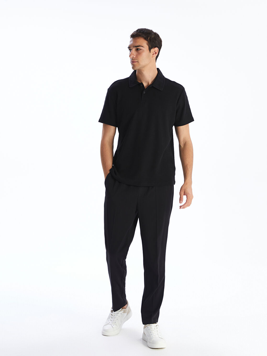 LCW Vision Men's Polo Neck T-Shirt -S5QK04Z8-CVL
