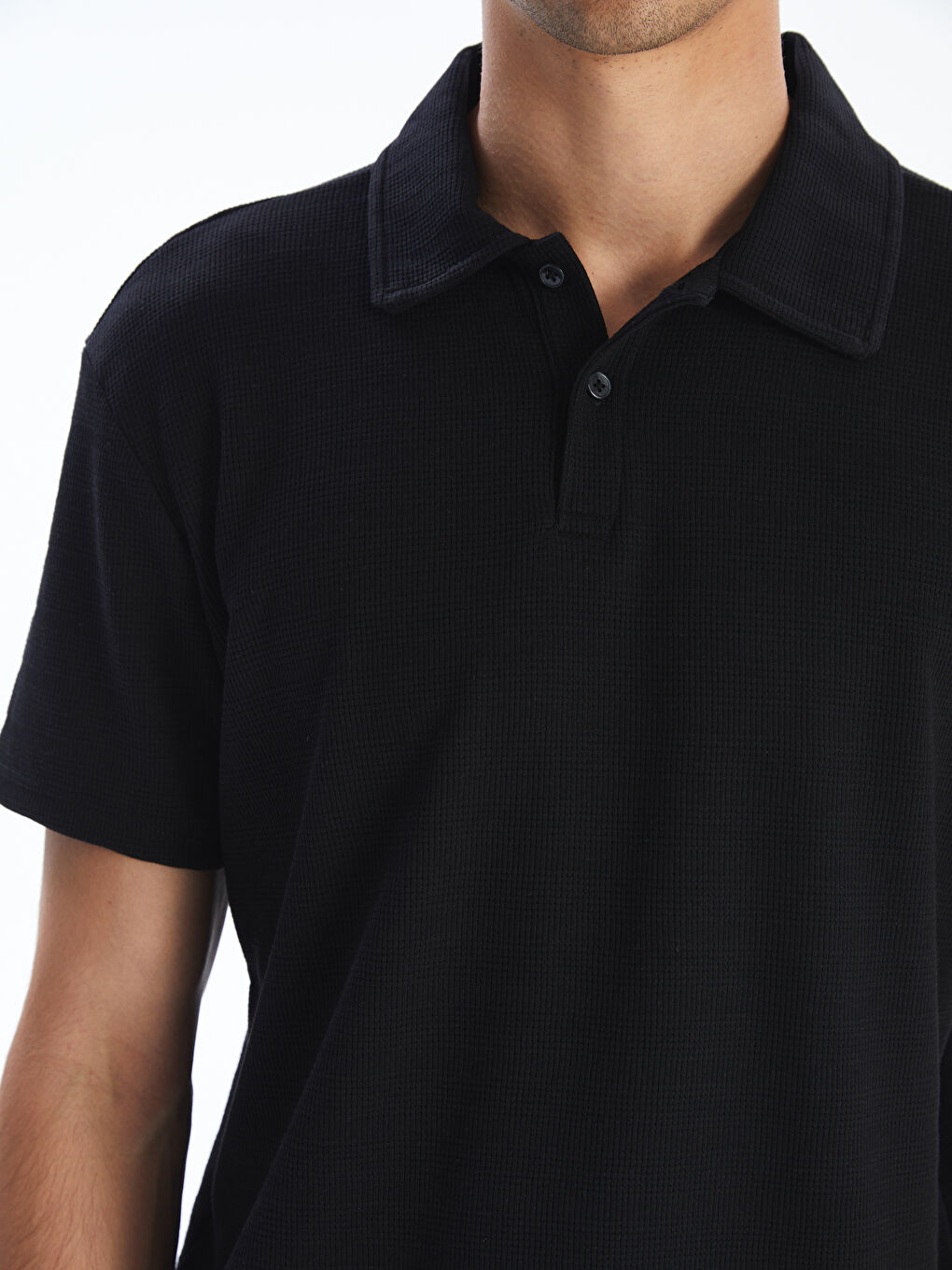 LCW Vision Men's Polo Neck T-Shirt -S5QK04Z8-CVL