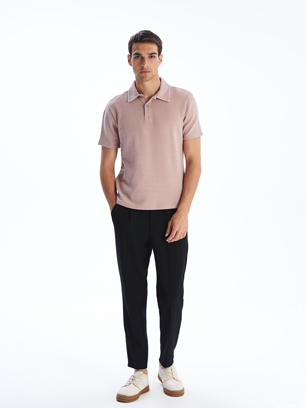 LCW Vision Men's Polo Neck T-Shirt -S5QK04Z8-E4G
