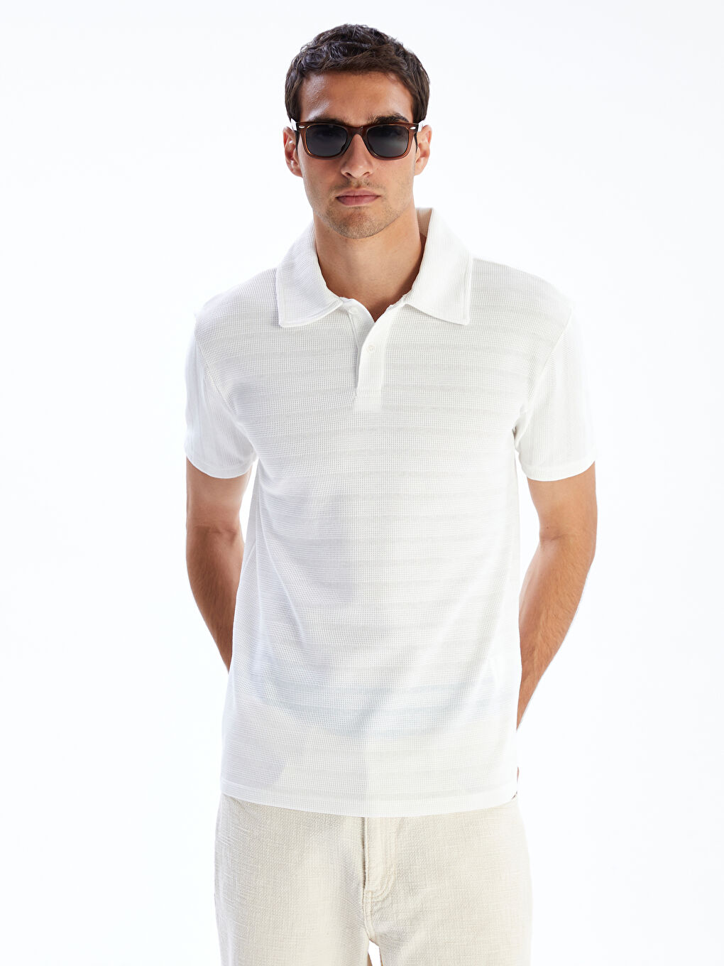 LCW Vision Men's Polo Neck T-Shirt -S5QK04Z8-R9J