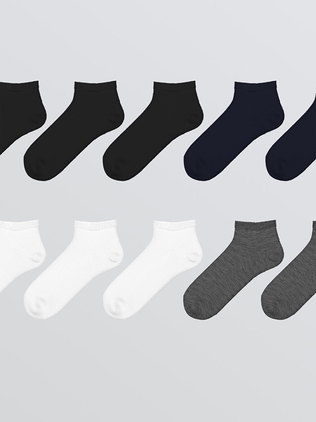 Karışık Erkek Patik Çorap 10'lu-1