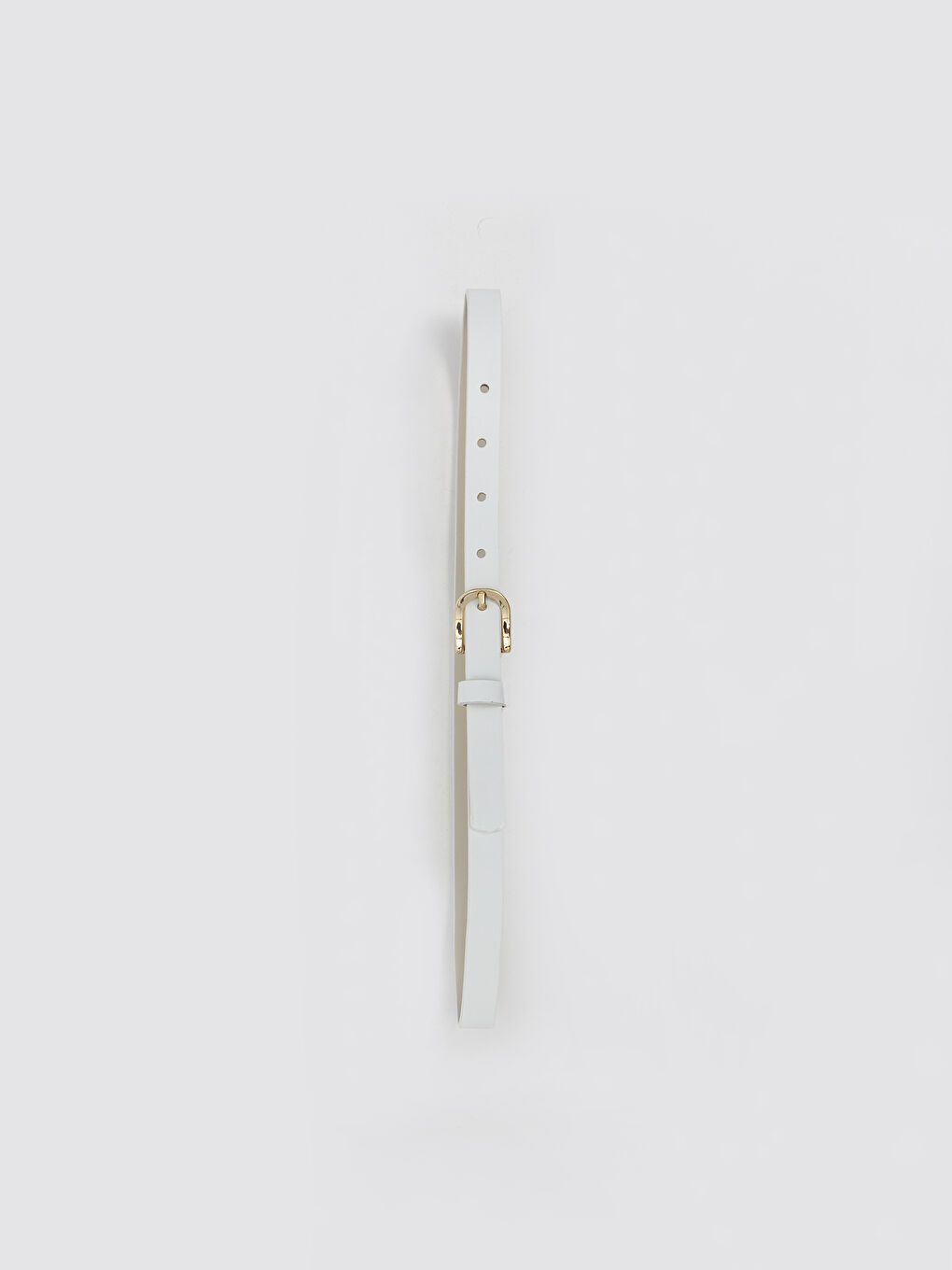 Beyaz Deri Görünümlü Kız Çocuk Kemer-1