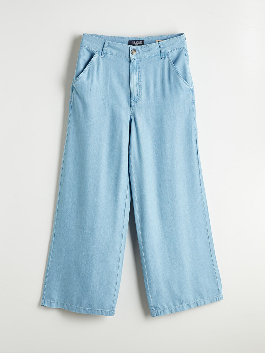 İndigo Wideleg Kadın Jean Pantolon-4