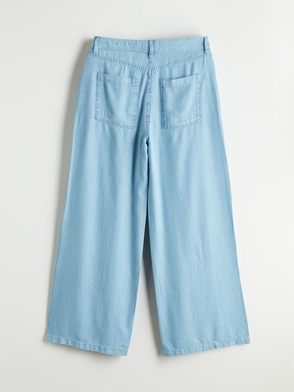 İndigo Wideleg Kadın Jean Pantolon-5