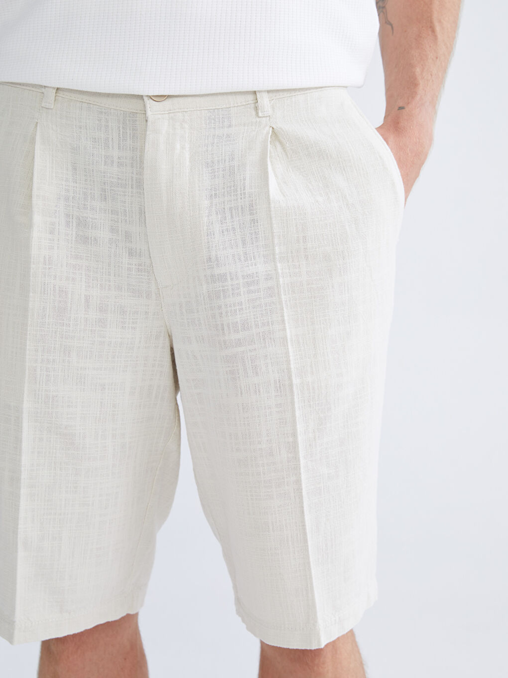 SOUTHBLUE Standard Fit Poplin Men's Shorts -S5QK25Z8-CR8