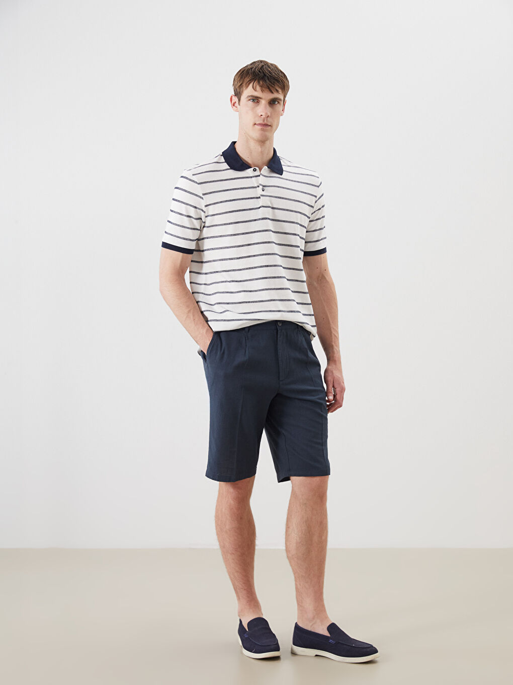 SOUTHBLUE Standard Fit Poplin Men's Shorts -S5QK25Z8-CYB