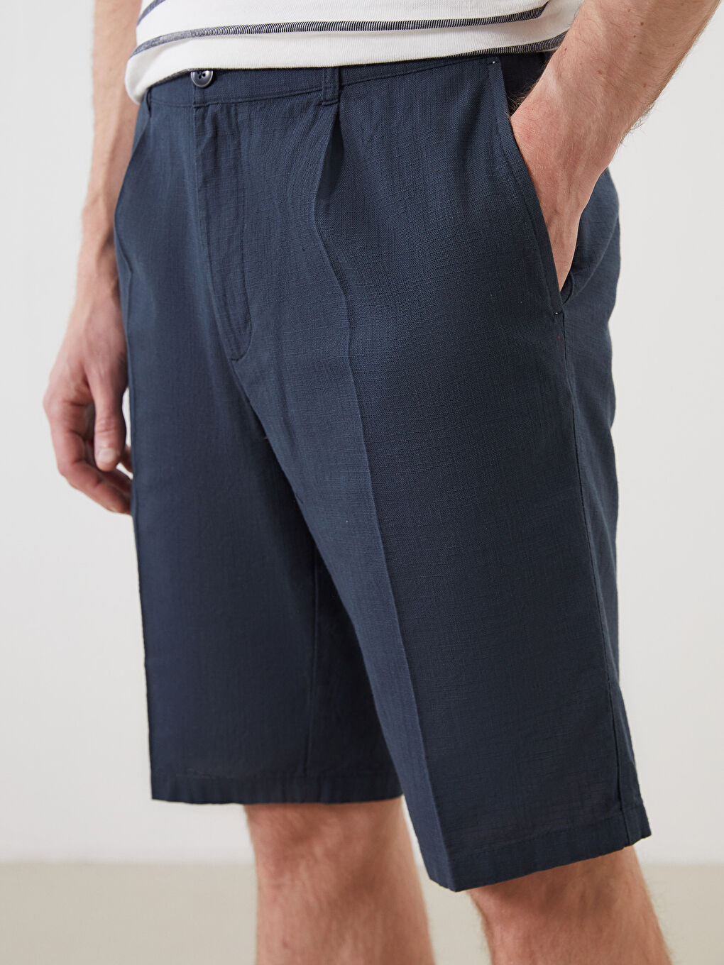 SOUTHBLUE Standard Fit Poplin Men's Shorts -S5QK25Z8-CYB