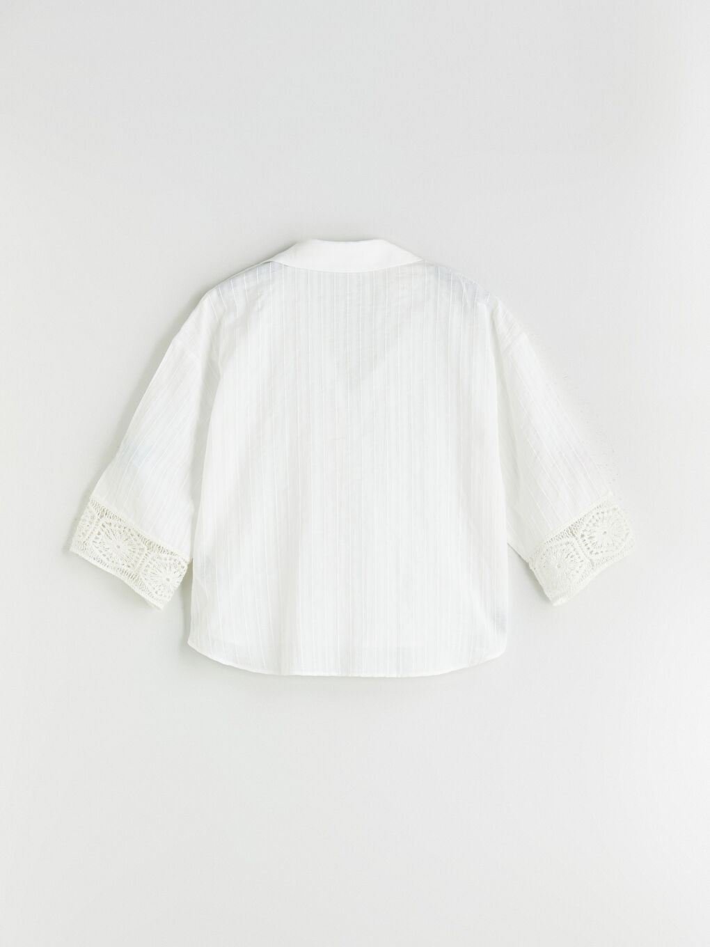 Lace Detailed Oversize Women's Shirt -S5QK50Z8-R9J