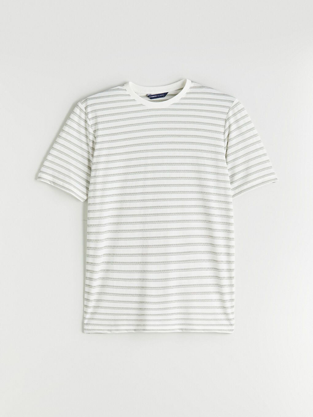 Yeşil Bisiklet Yaka Çizgili Erkek Tişört-4