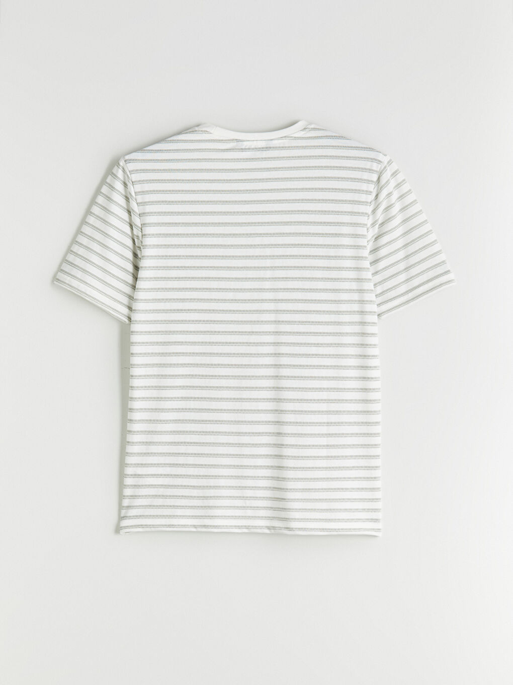 Yeşil Bisiklet Yaka Çizgili Erkek Tişört-5