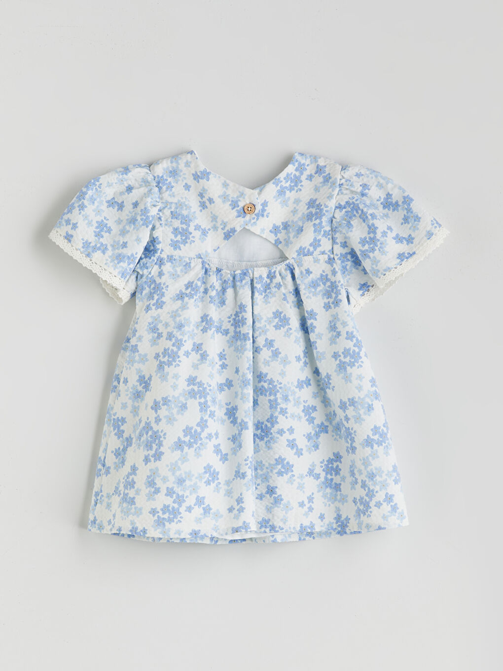 Crew Neck Floral Baby Girls' Dress -S5QK56Z1-LRA