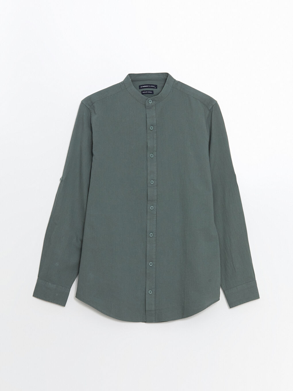 Звичайний крій зморшкувата плісирована сорочка для чоловіків-8