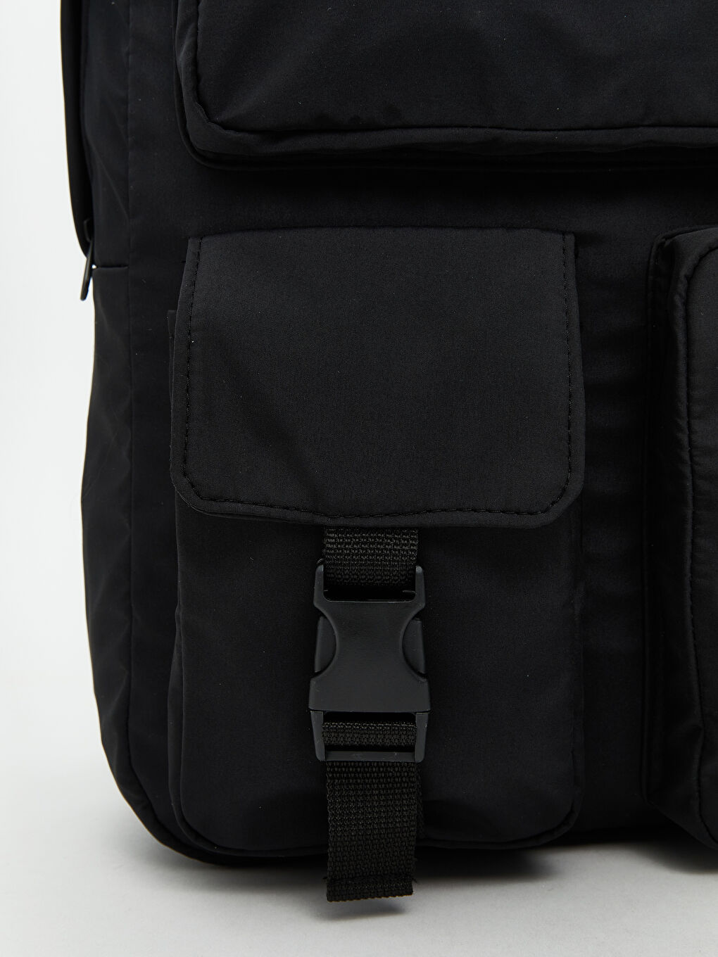 Siyah Baskılı Laptop Bölmeli Sırt Çantası-1
