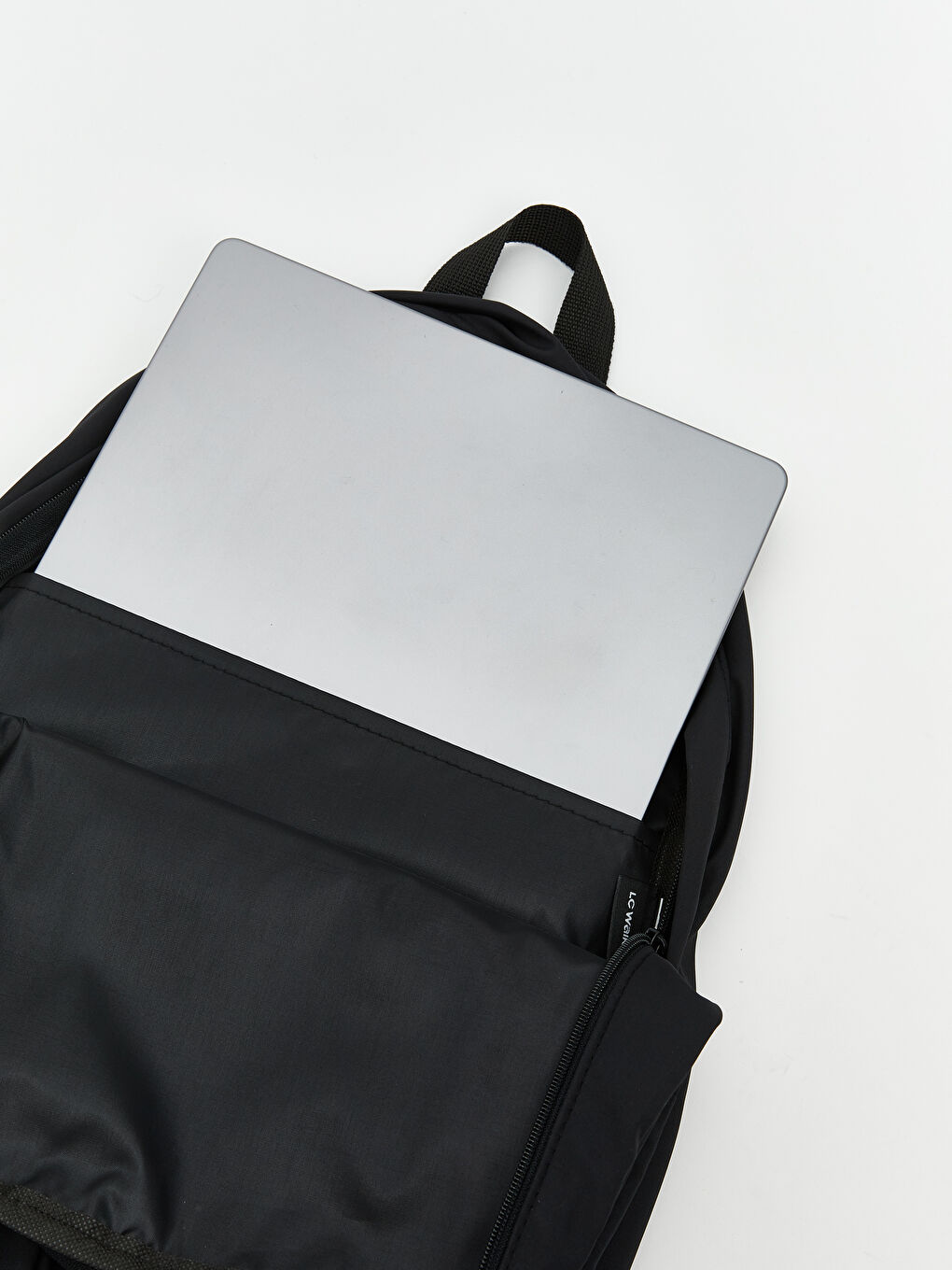 Siyah Baskılı Laptop Bölmeli Sırt Çantası-3