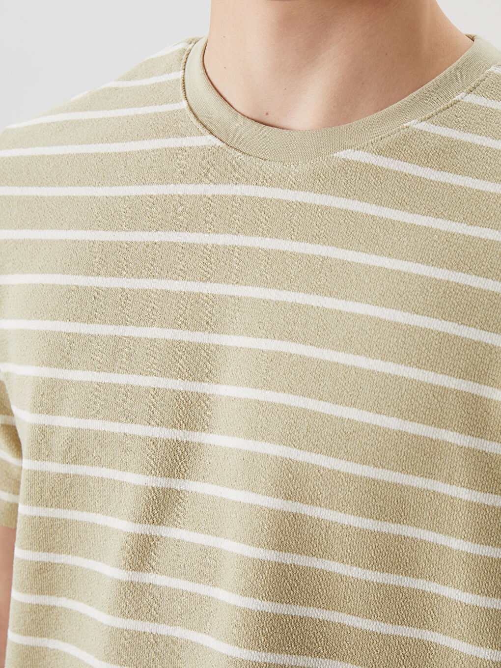 XSIDE Crew Neck Striped Men's T-Shirt -S5QK70Z8-G4W
