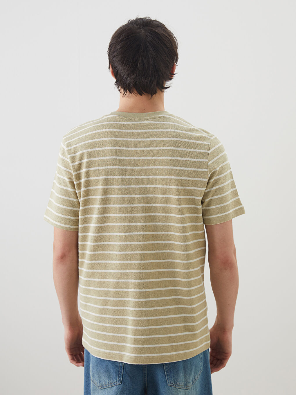 XSIDE Crew Neck Striped Men's T-Shirt -S5QK70Z8-G4W
