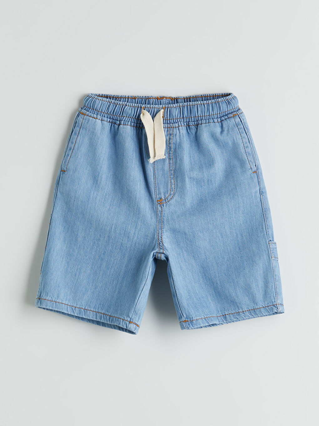 Boys' Elastic Waist Denim Shorts -S5QK74Z1-311