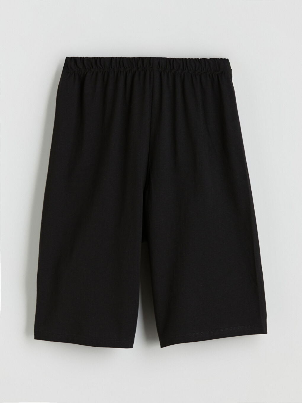 Siyah Beli Lastikli Erkek Çocuk Pijama Şort