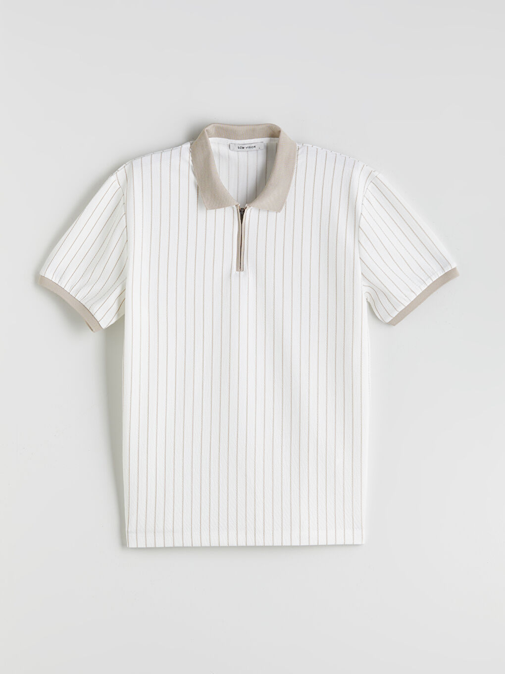 LCW Vision Patterned Men's Polo Neck T-Shirt -S5QK86Z8-LE4