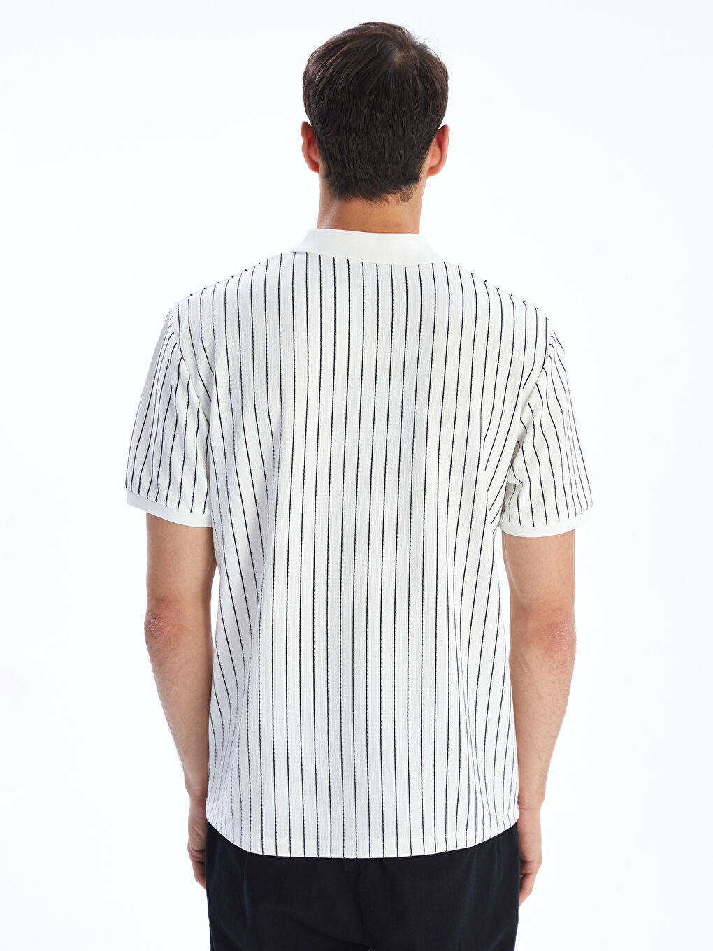 LCW Vision Patterned Men's Polo Neck T-Shirt -S5QK86Z8-LFC