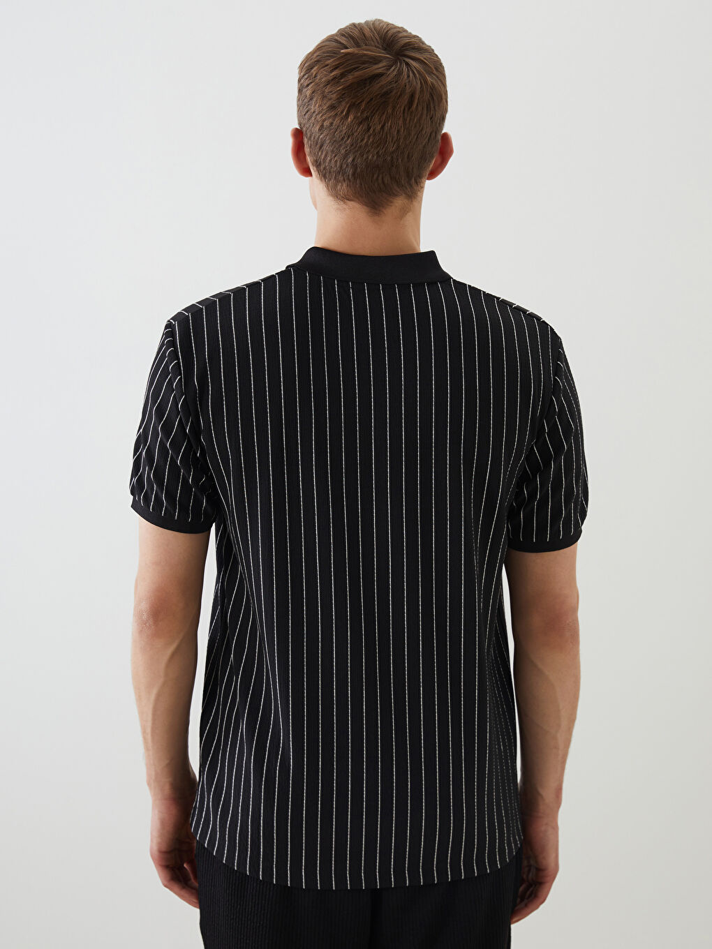LCW Vision Patterned Men's Polo Neck T-Shirt -S5QK86Z8-LEG