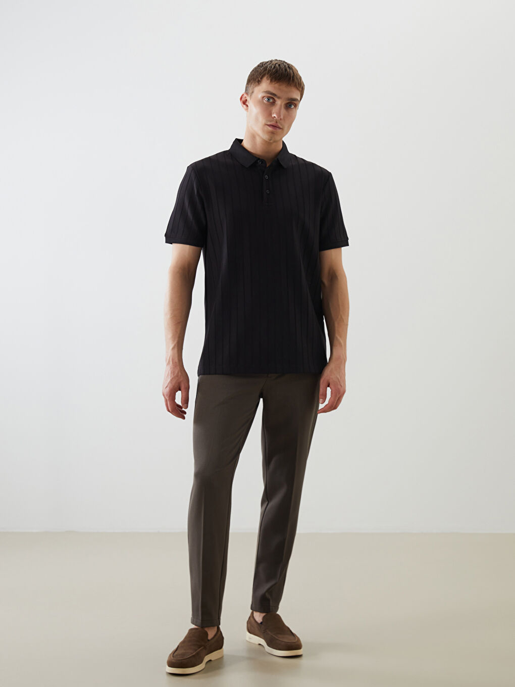 LCW Vision Men's Polo Neck T-Shirt -S5QK89Z8-CVL