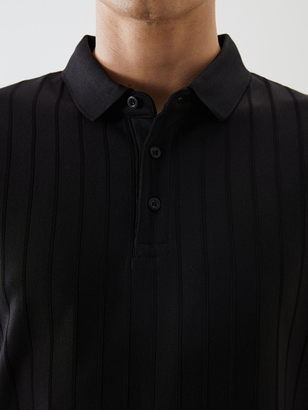 LCW Vision Men's Polo Neck T-Shirt -S5QK89Z8-CVL