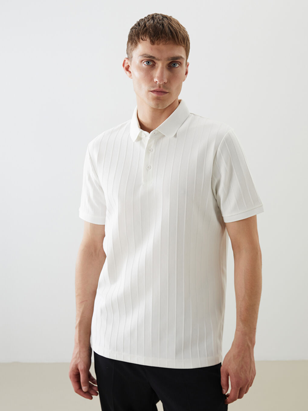 LCW Vision Men's Polo Neck T-Shirt -S5QK89Z8-R9J