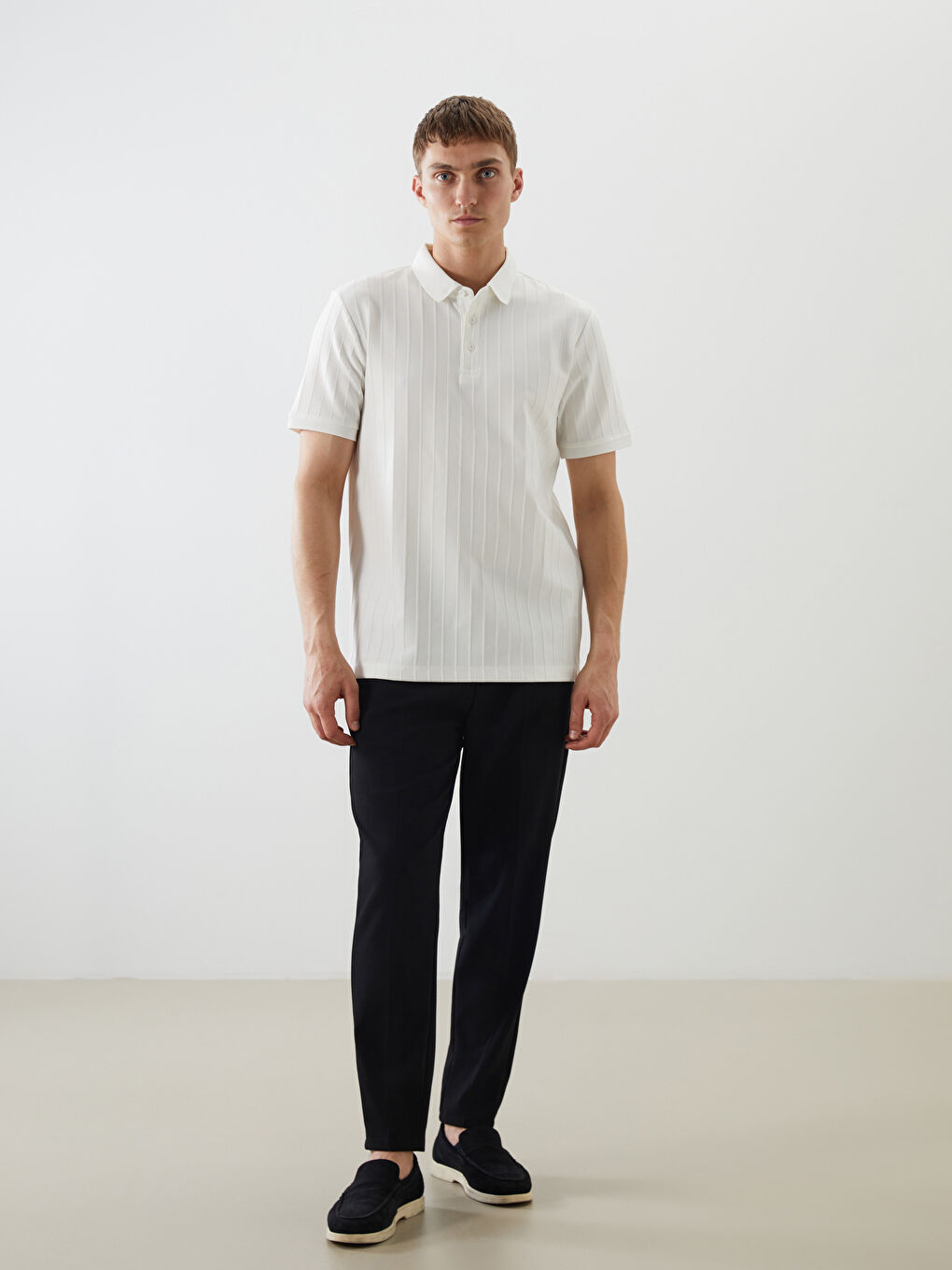 LCW Vision Men's Polo Neck T-Shirt -S5QK89Z8-R9J