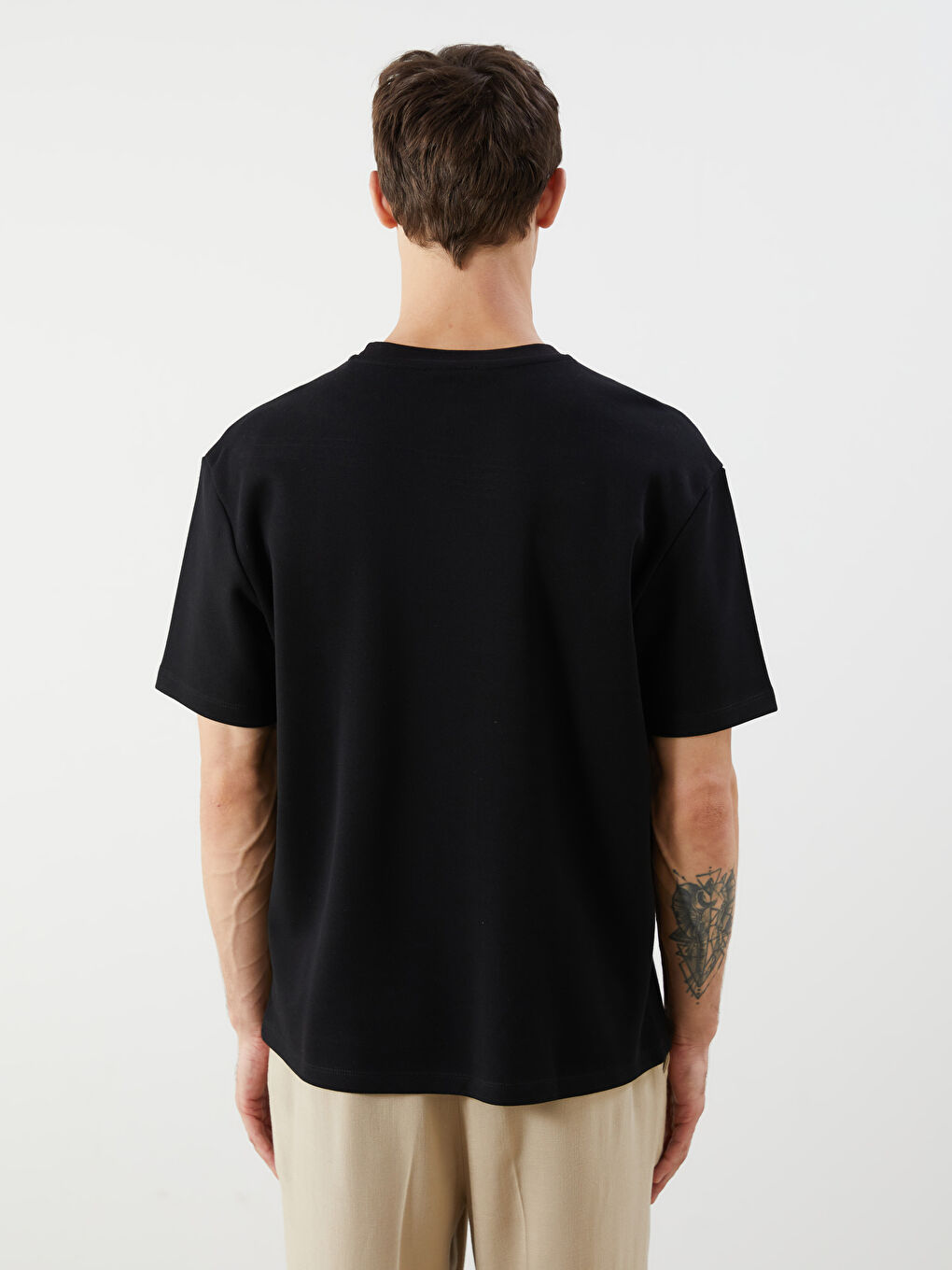 LCW Vision Man BLACK T-Shirt -S5QK91Z8-CVL