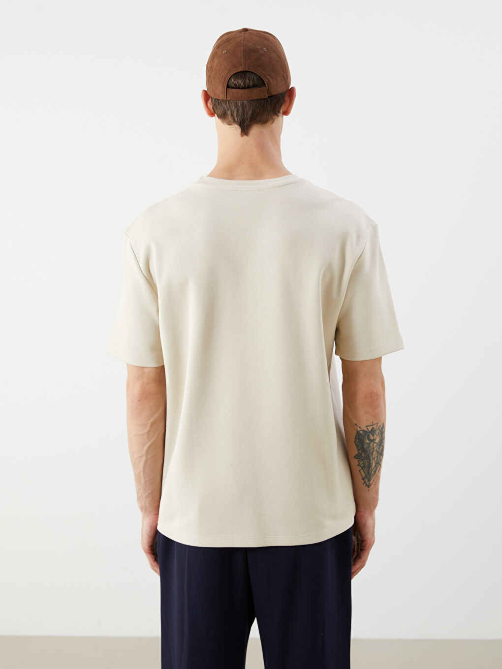 LCW Vision Man BEIGE T-Shirt -S5QK91Z8-DS3