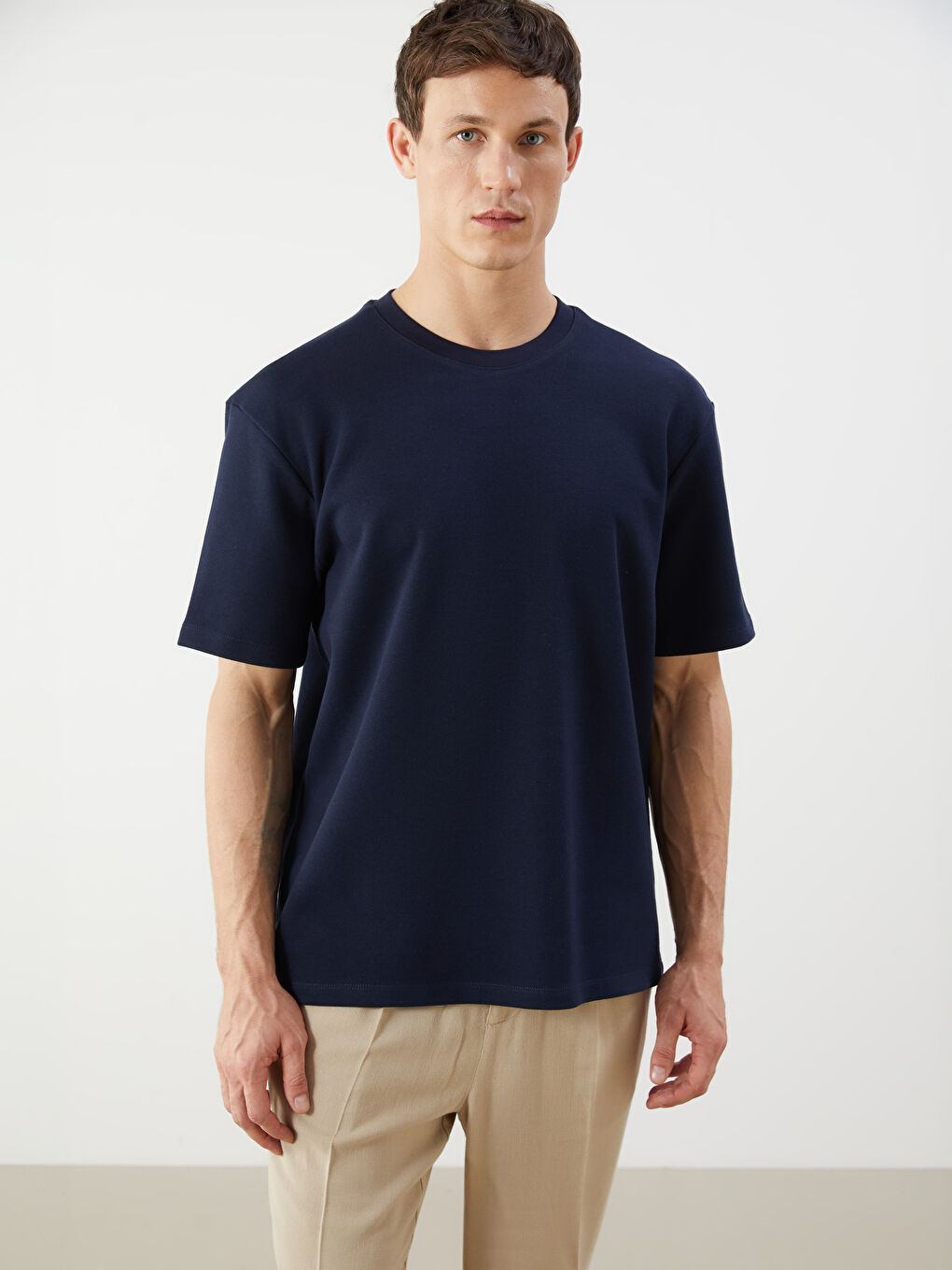 LCW Vision Man NAVY T-Shirt -S5QK91Z8-RFH