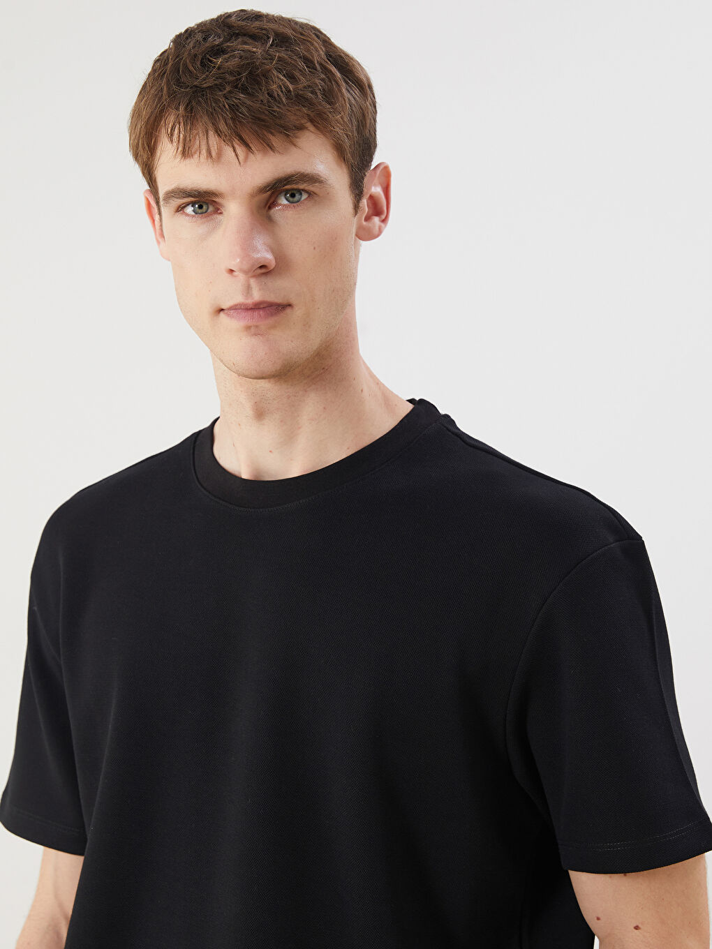 LCW Vision Man BLACK T-Shirt -S5QK91Z8-CVL