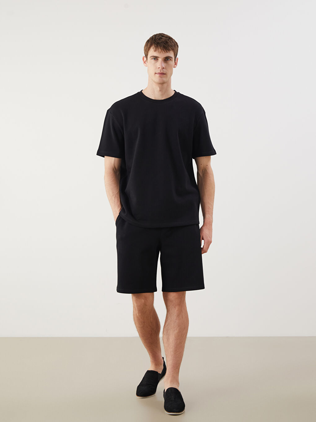 LCW Vision Man BLACK T-Shirt -S5QK91Z8-CVL