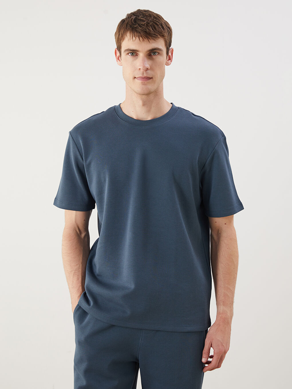 LCW Vision Man PETROL T-Shirt -S5QK91Z8-CZP