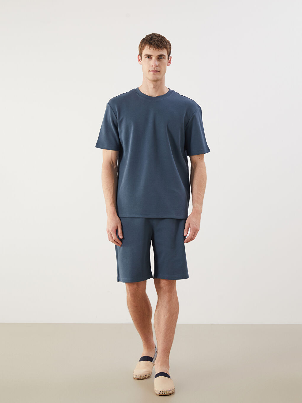 LCW Vision Man PETROL T-Shirt -S5QK91Z8-CZP