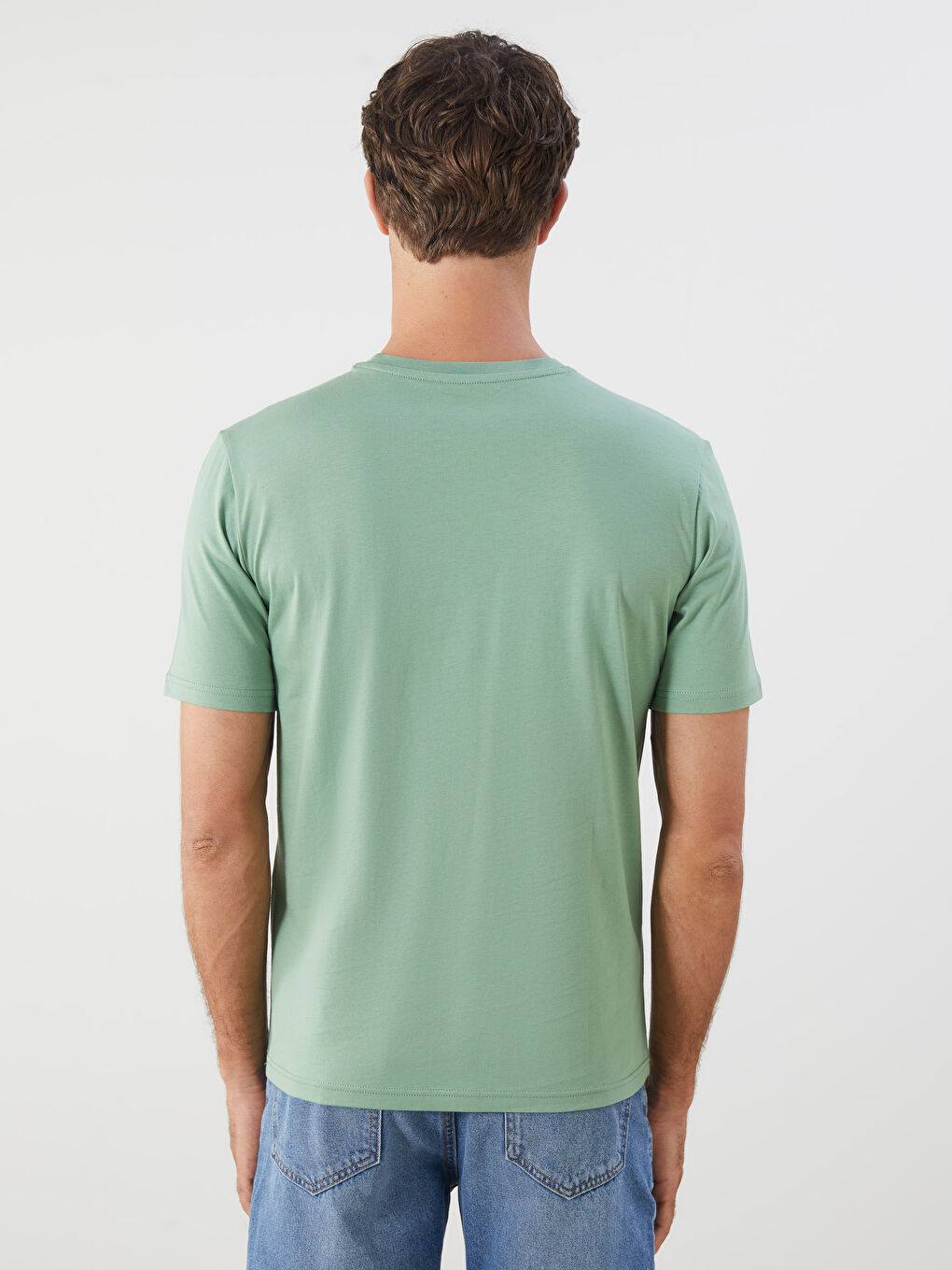LCWAIKIKI Classic Crew Neck Printed Jersey Men's T-Shirt -S5QK99Z8-GFG