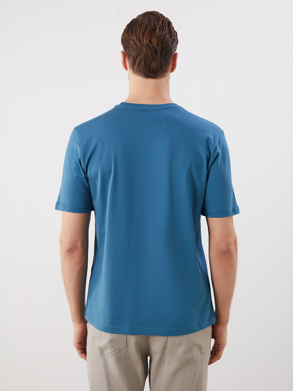 LCWAIKIKI Classic Crew Neck Printed Jersey Men's T-Shirt -S5QK99Z8-HHP