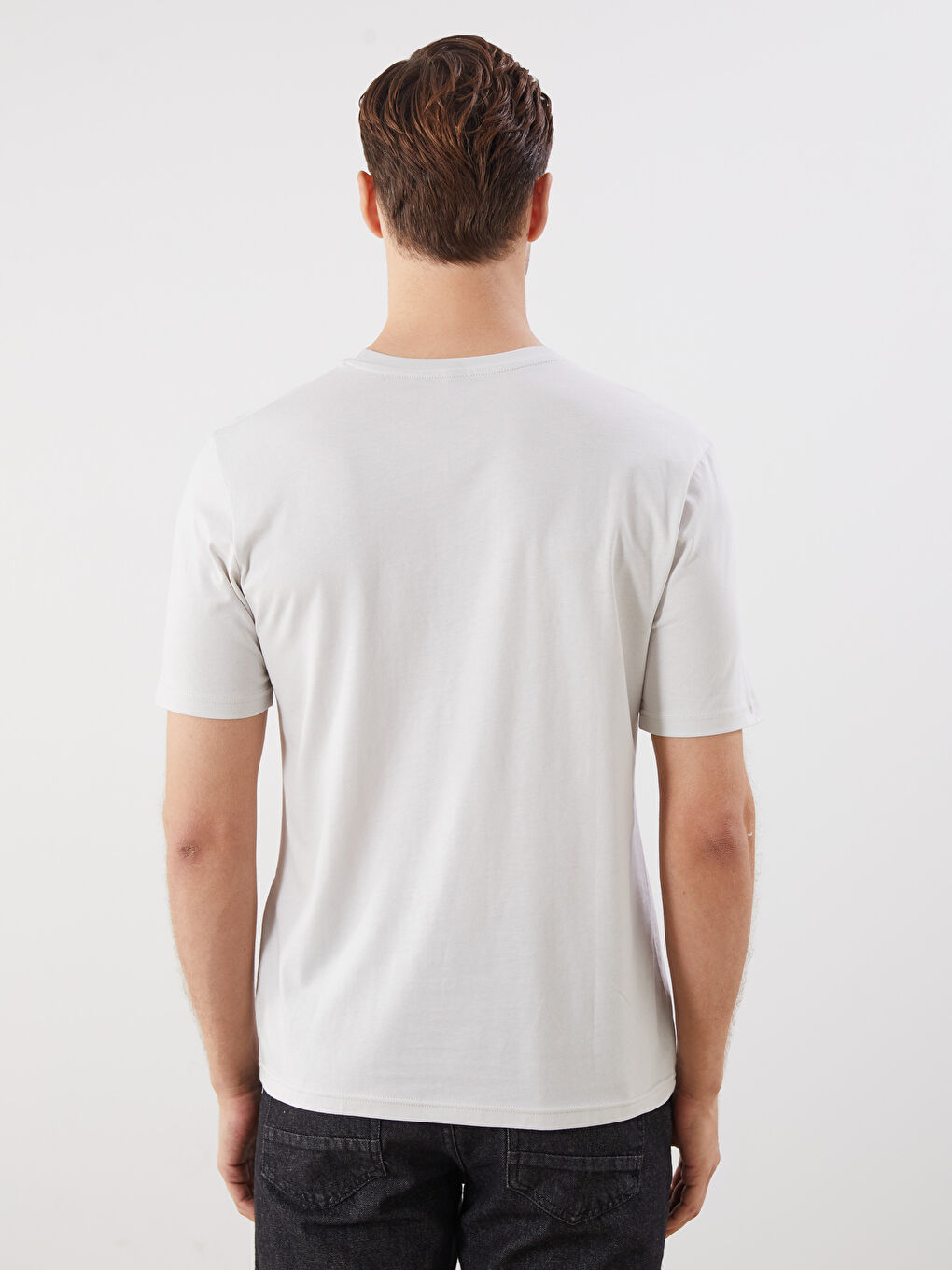 LCWAIKIKI Classic Crew Neck Printed Jersey Men's T-Shirt -S5QK99Z8-KXT